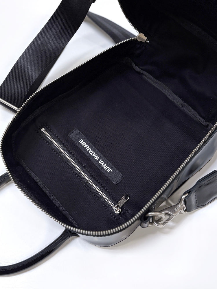 JUNYA WATANABE / ステアガラス×クロコ型押し ショルダー付き2wayバッグ  / BLACK / JP-K204-051