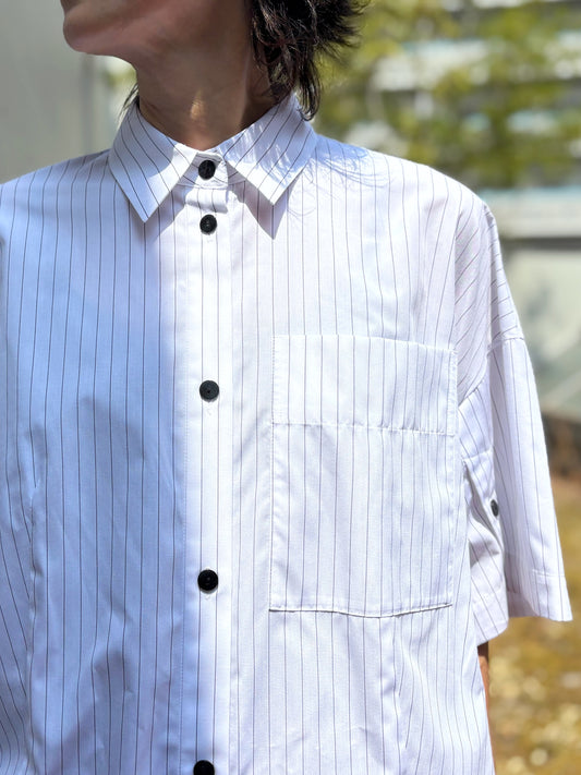 någonstans / tent line shirt / salt / 470JA430-0421
