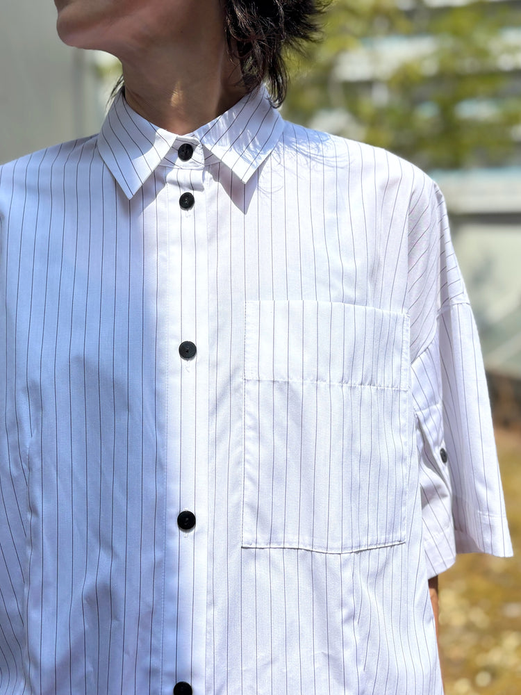 någonstans / tent line shirt / salt / 470JA430-0421