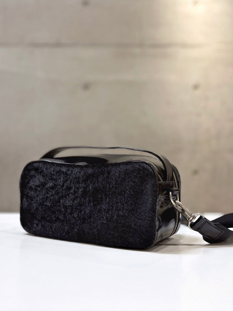 JUNYA WATANABE / ステアガラス×ヘアハイド ショルダー付き2wayバッグ / BLACK / JP-K205-051
