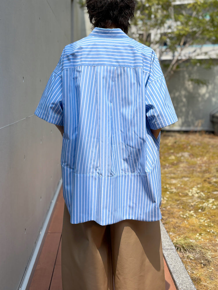 någonstans / tent line shirt / water / 470JA430-0421