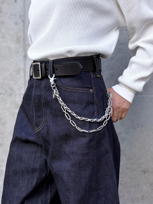 SEA / STAINLESS DOUBLE LINK WALLET CHAIN / SILVER