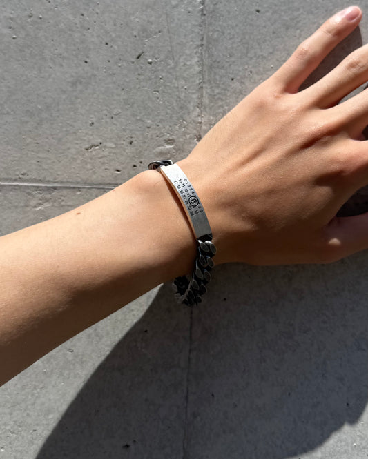 MM⑥  Maison Margiela / Minimal ID Chain Bracelet / Silver / SM6UY0049 SV0235