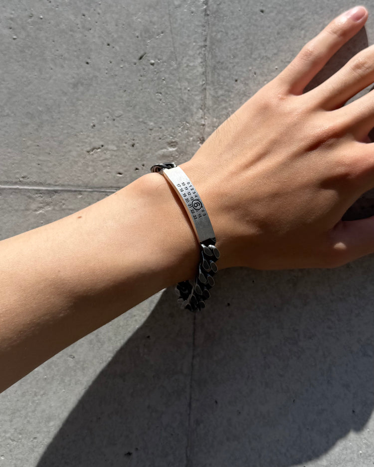MM⑥  Maison Margiela / Minimal ID Chain Bracelet / Silver / SM6UY0049 SV0235