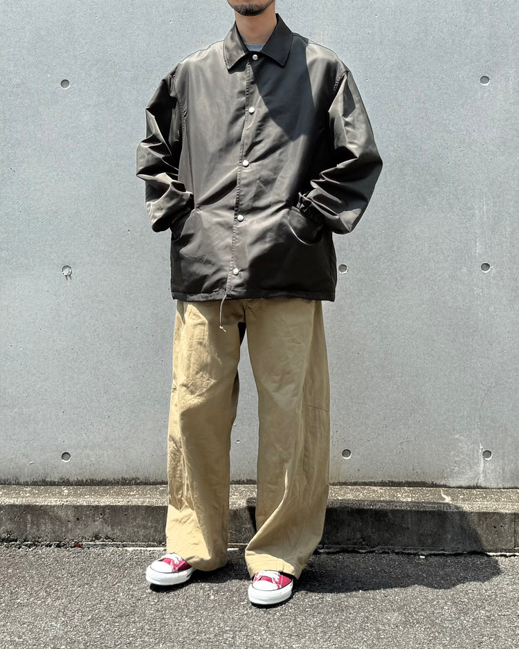 blurhmsROOTSTOCK / Washed Nylon Coach Jacket / Dark olive