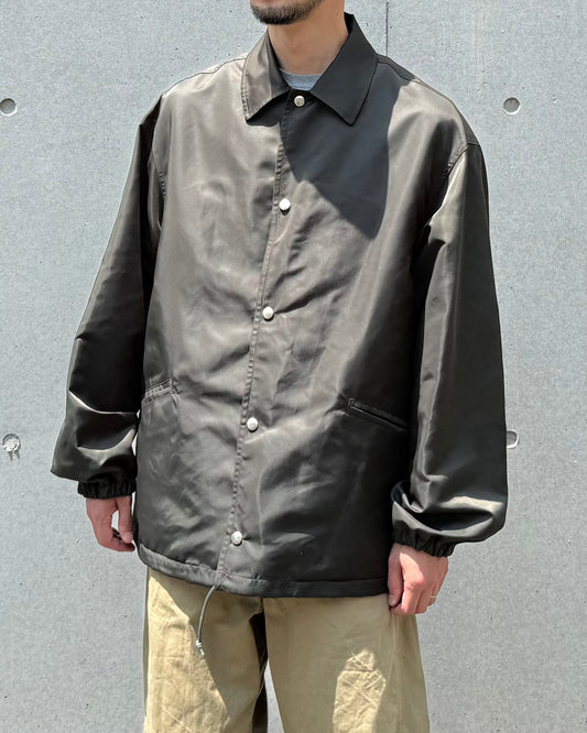 blurhmsROOTSTOCK / Washed Nylon Coach Jacket / Dark olive
