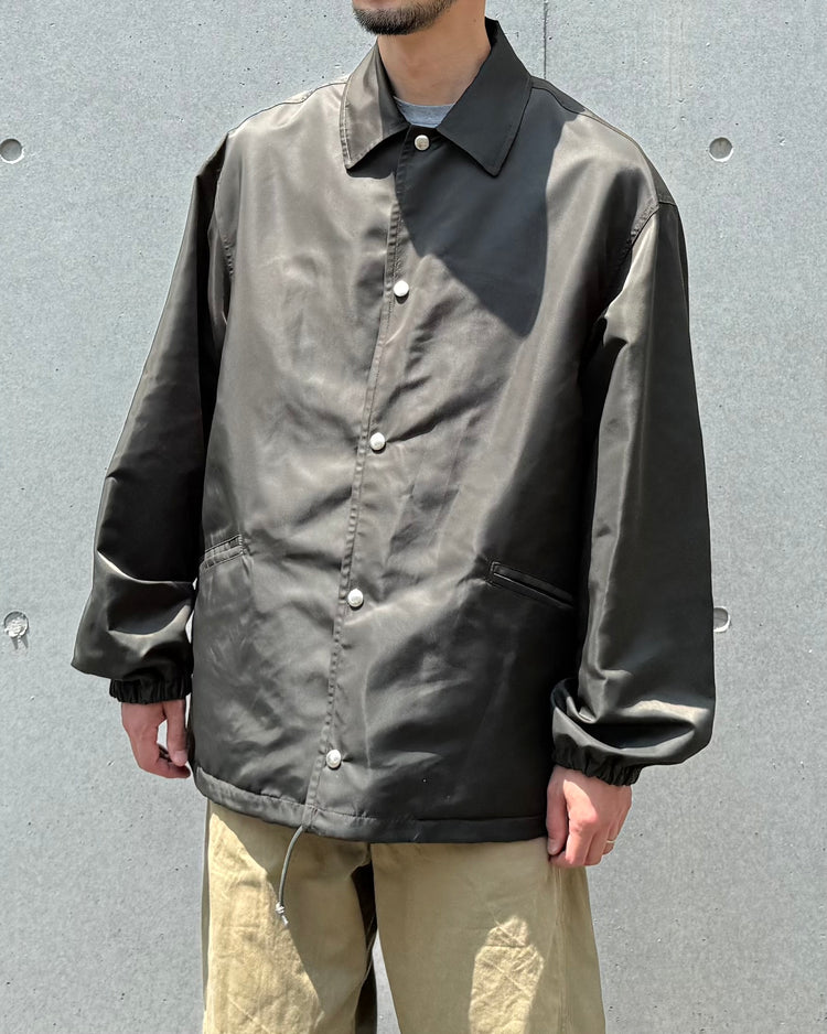 blurhmsROOTSTOCK / Washed Nylon Coach Jacket / Dark olive