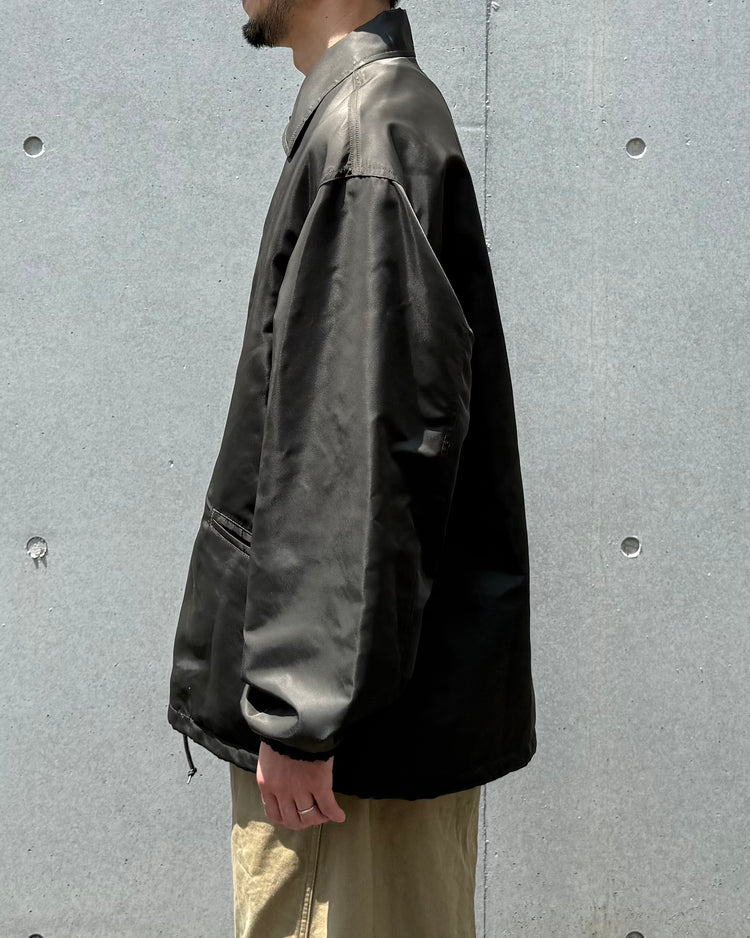 blurhmsROOTSTOCK / Washed Nylon Coach Jacket / Dark olive