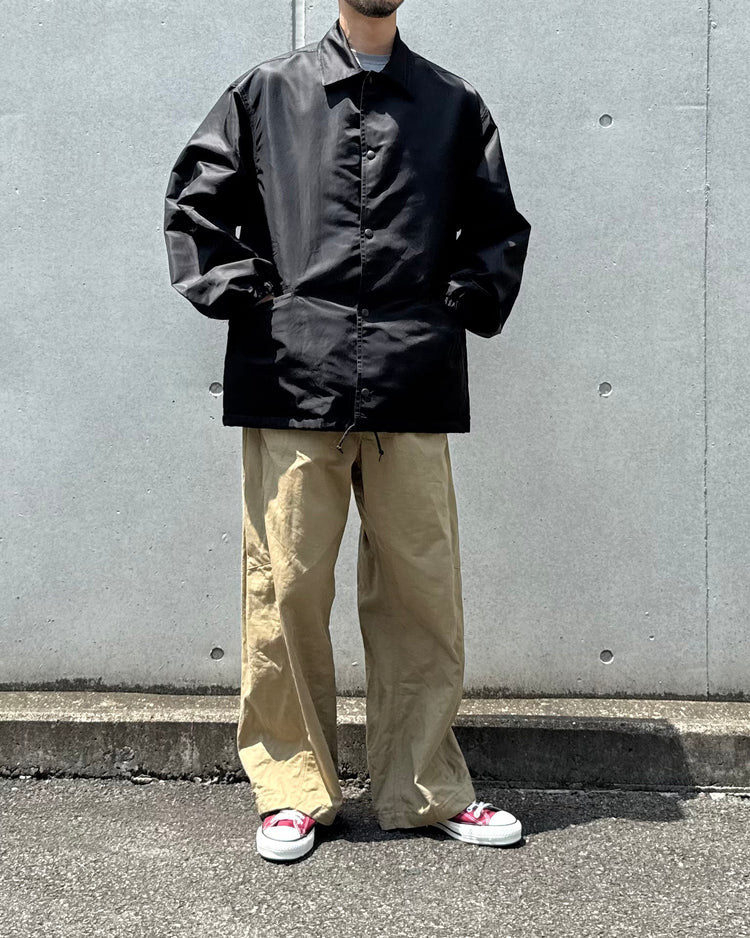blurhmsROOTSTOCK / Washed Nylon Coach Jacket / Black