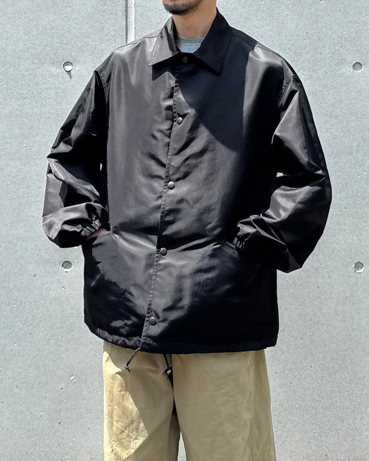 blurhmsROOTSTOCK / Washed Nylon Coach Jacket / Black