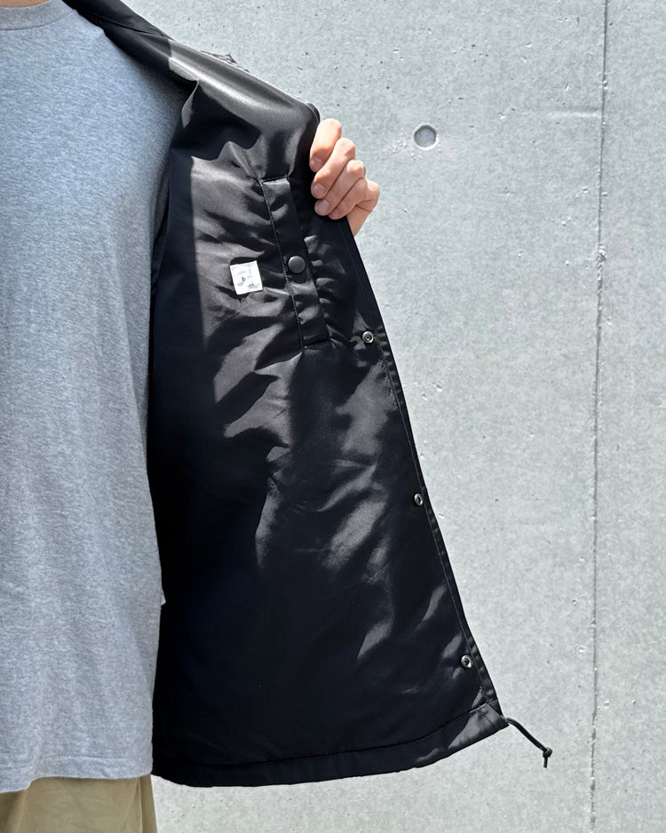 blurhmsROOTSTOCK / Washed Nylon Coach Jacket / Black