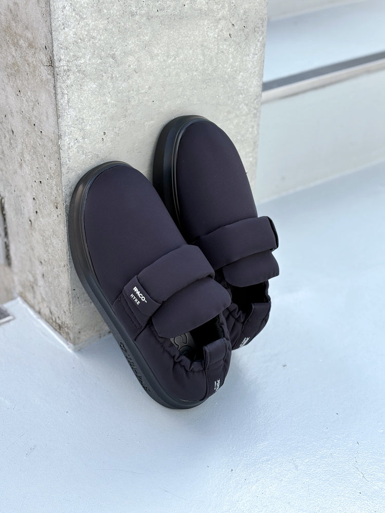 HYKE / ≪Genderless≫×PPACO SOFT-PAD BELT SHOES(FAT SOLE) HYKE Edition / BLACK / 19393 /