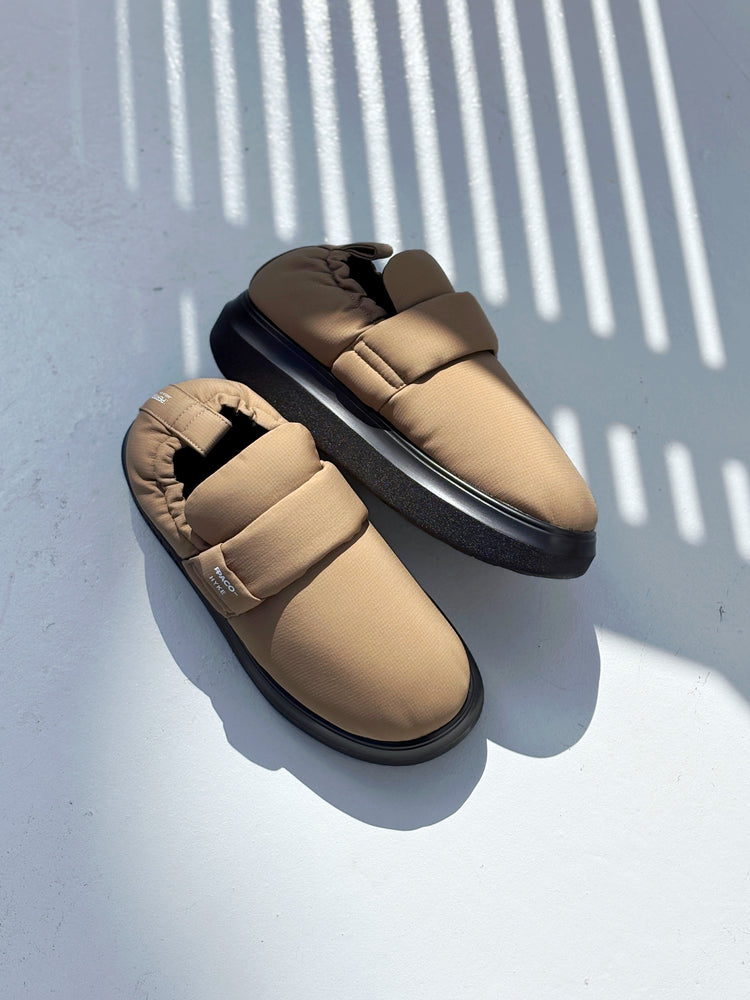 HYKE / ≪Genderless≫×PPACO SOFT-PAD BELT SHOES(FAT SOLE) HYKE Edition / BEIGE / 19393 /