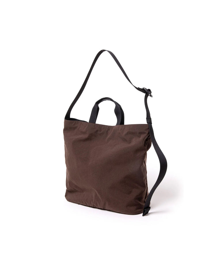 hobo / 2WAY TOTE BAG NYLON OXFORD ONIBEGIE® DYED /  BROWN / HB-BG4619
