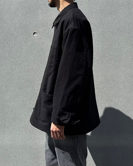 REVERBERATE  / COVER ALL JACKET / BLACK / REV-25AW-CA06