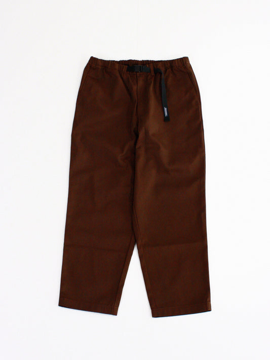 DESCENDANT / CLASP WEBBING TROUSERS / BROWN / 242TQDS-PTM02