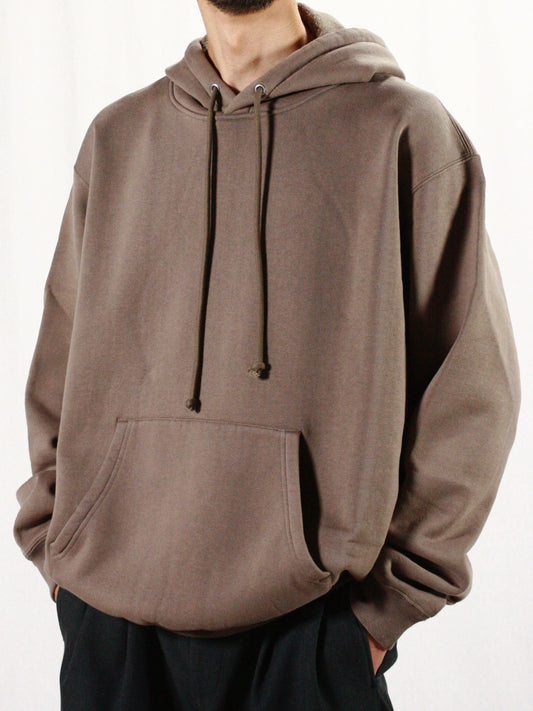 AURALEE / SMOOTH SOFT SWEAT P/O PARKA / OLIVE BROWN / A24AP01TU