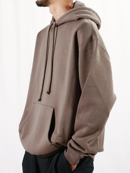 AURALEE / SMOOTH SOFT SWEAT P/O PARKA / OLIVE BROWN / A24AP01TU