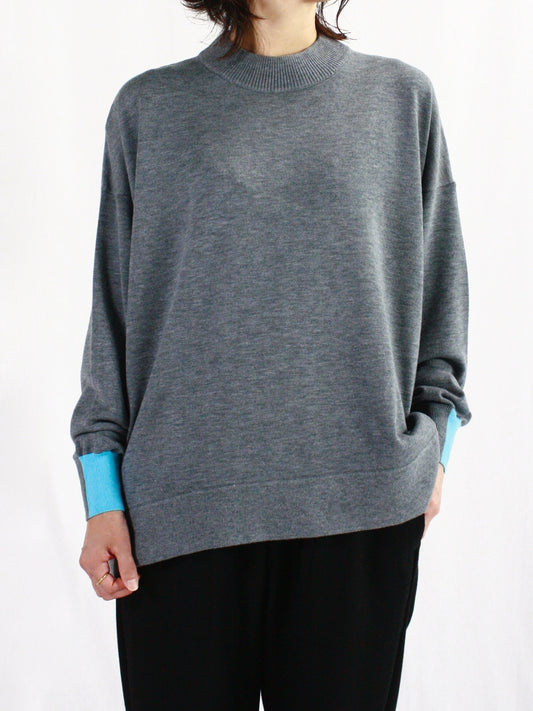 någonstans / a-line pullover / Wolf / 470HA470-1260