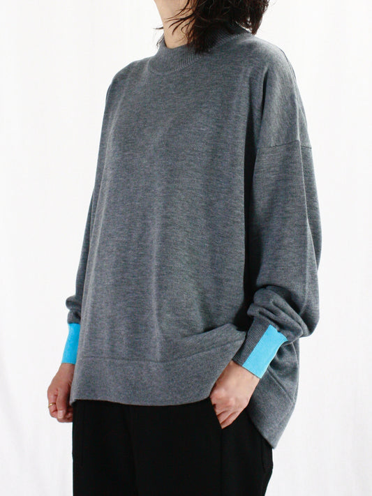 någonstans / a-line pullover / Wolf / 470HA470-1260