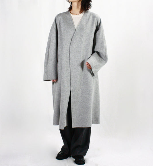 ENFÖLD / NO-COLLAR WIDE COAT / T.GRAY / 300HA130-1650