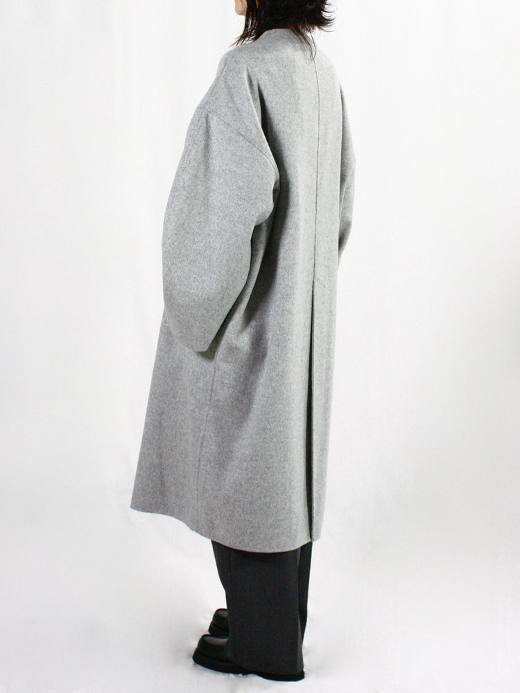 ENFÖLD / NO-COLLAR WIDE COAT / T.GRAY / 300HA130-1650