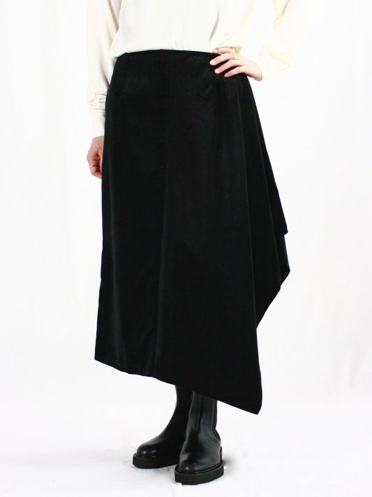 BOWTE / FINX CORDUROY ASYMMETRY SKIRT / 242-05-0004