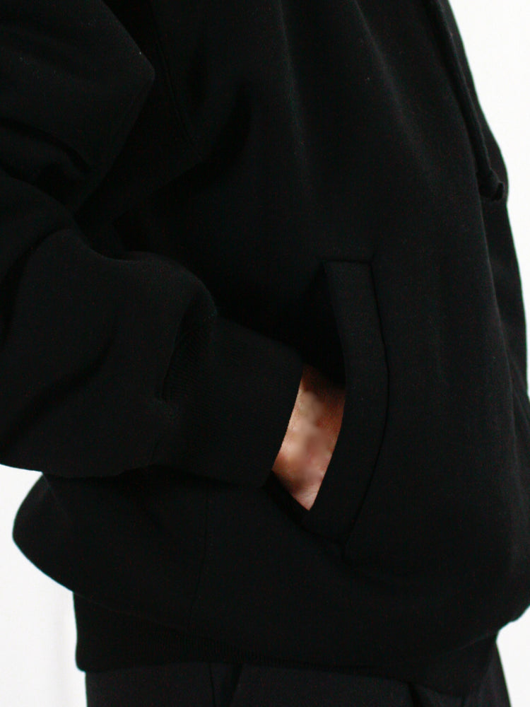 AURALEE / SMOOTH SOFT SWEAT ZIP PARKA / BLACK / A24AP05IU