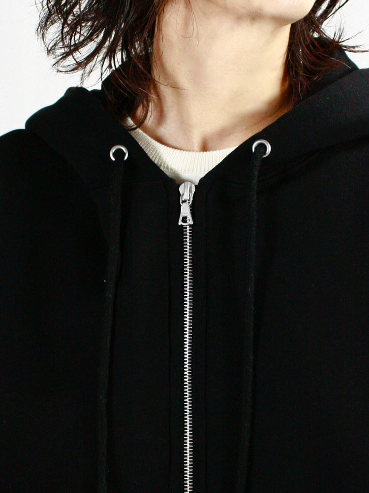 AURALEE / SMOOTH SOFT SWEAT ZIP PARKA / BLACK / A24AP05IU