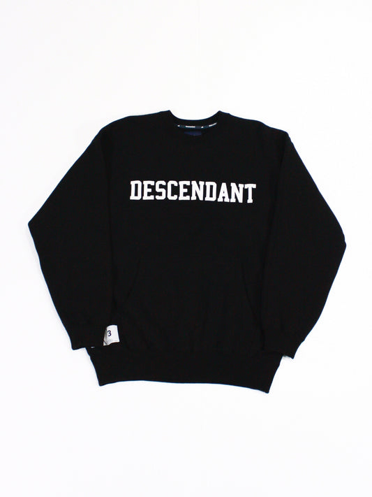 DESCENDANT / DIRT CREW NECK / BLACK / 242ATDS-CSM13