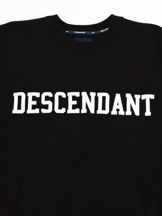 DESCENDANT / DIRT CREW NECK / BLACK / 242ATDS-CSM13