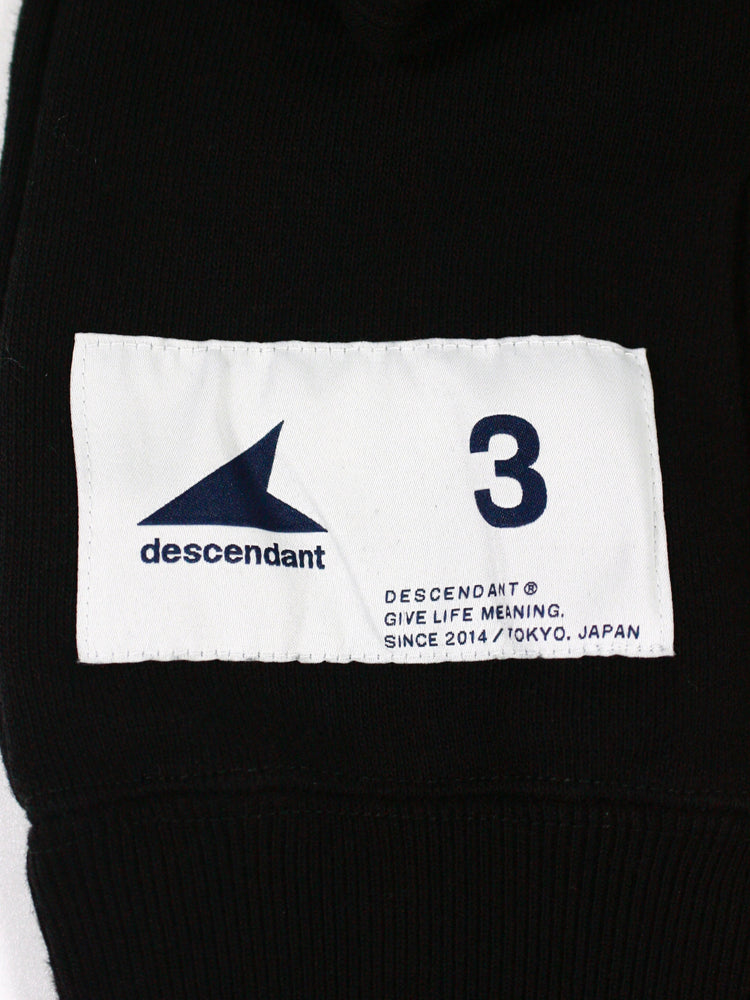 DESCENDANT / DIRT CREW NECK / BLACK / 242ATDS-CSM13