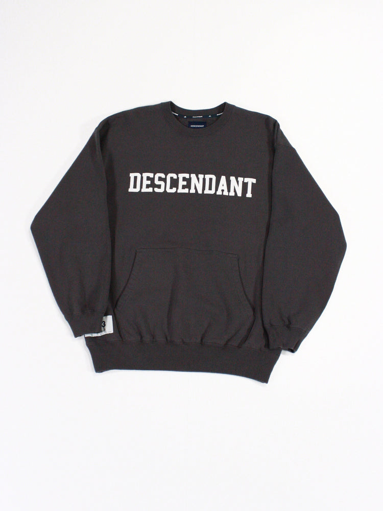 DESCENDANT / DIRT CREW NECK / CHARCOAL / 242ATDS-CSM13