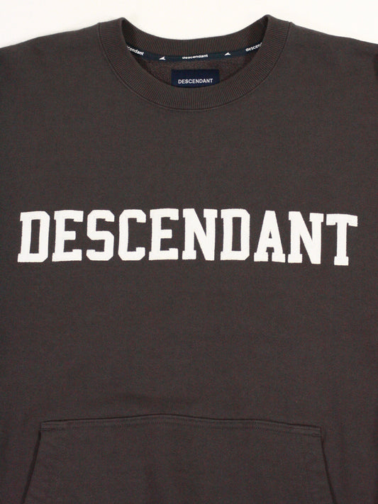 DESCENDANT / DIRT CREW NECK / CHARCOAL / 242ATDS-CSM13