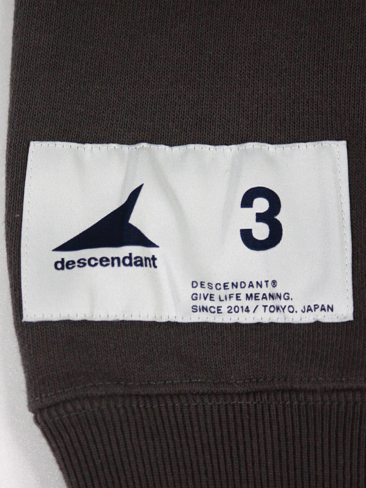 DESCENDANT / DIRT CREW NECK / CHARCOAL / 242ATDS-CSM13