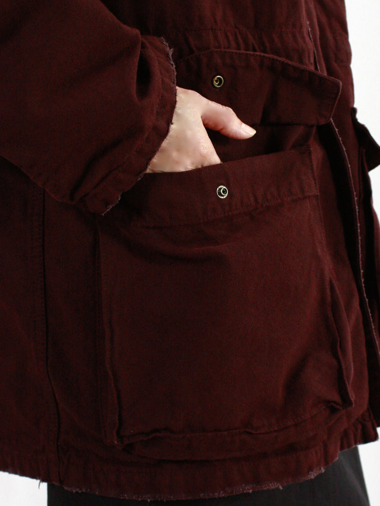 INSCRIRE / Cotton Duck Blouson / BORDEAUX  /  I24AWBZ69