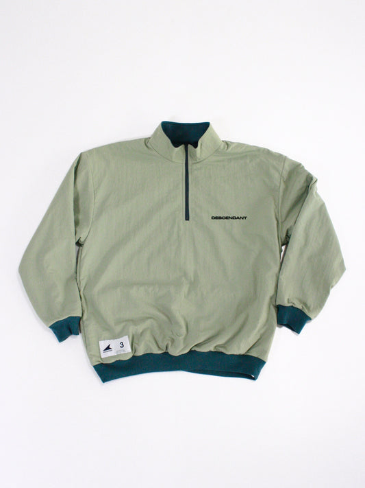 DESCENDANT / TIDE HALFZIP FLEECE LS SHIRT / GREEN / 242ATDS-SHM01