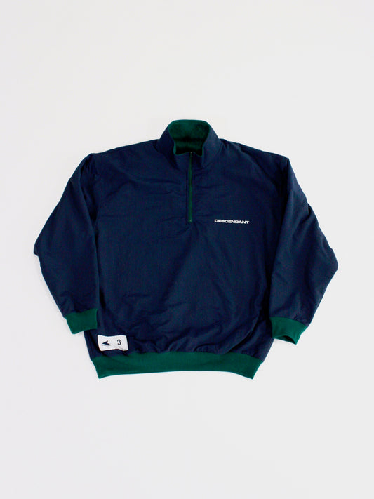 DESCENDANT / TIDE HALFZIP FLEECE LS SHIRT / NAVY / 242ATDS-SHM01