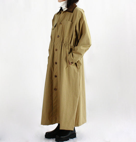 SEA / HUNTING 2WAY DRESS / COAT / SAND