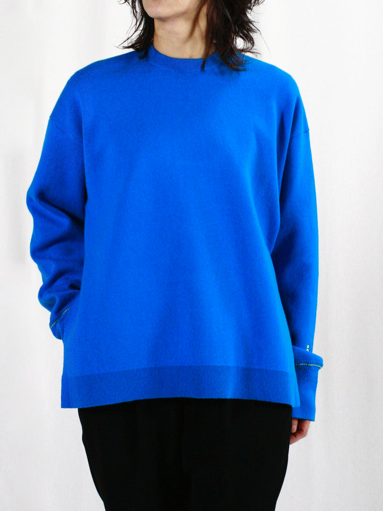 någonstans / slit pullover / SKY / 470IS470-0411