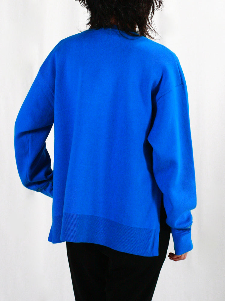 någonstans / slit pullover / SKY / 470IS470-0411