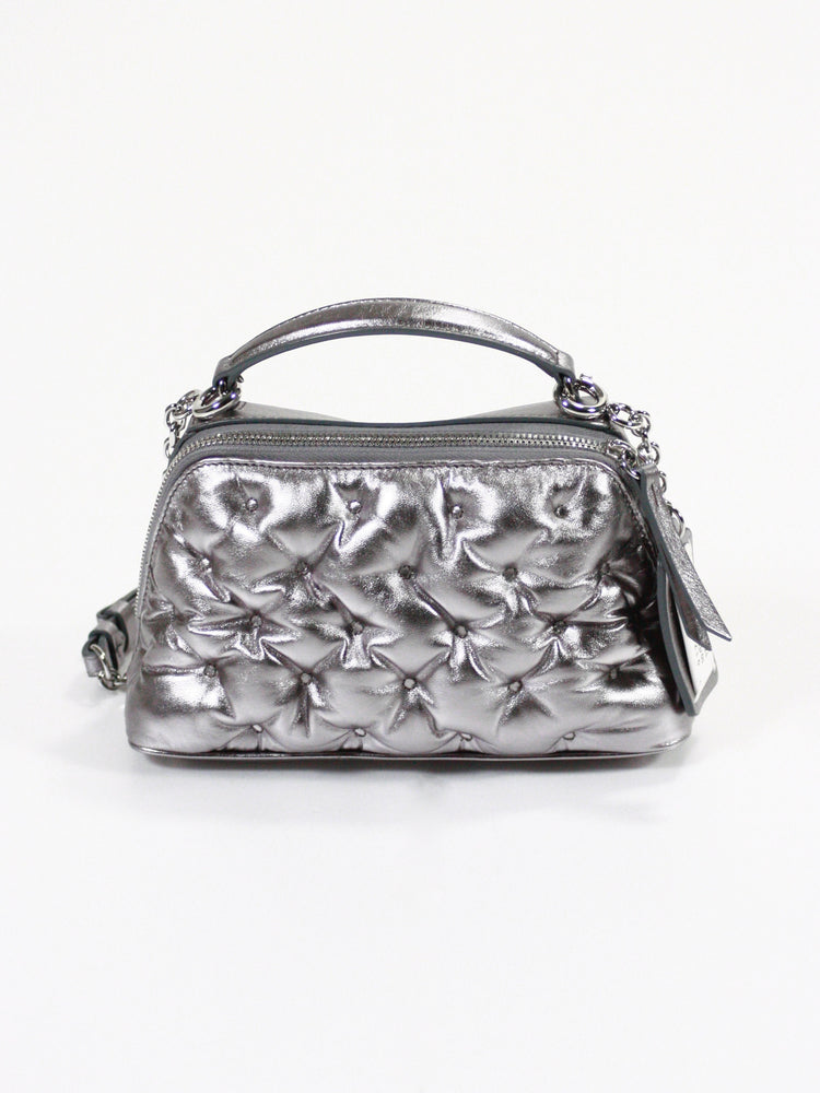 Maison Margiela / GLAM SLAM EMBROIDERY TRAPEZOID BAG / SILVER / SB1WG0065-P6434