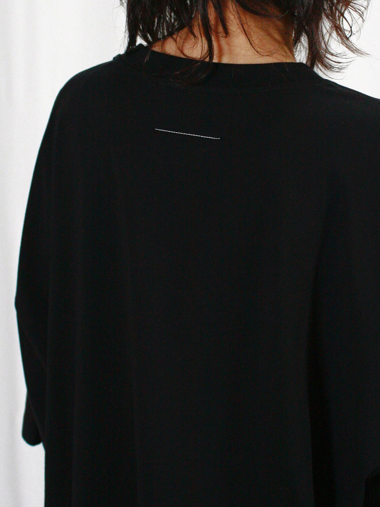 MM⑥  Maison Margiela / オーバーサイズMプリント TEE / BLACK / SH0GC0048S24312-134