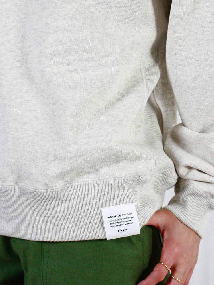 HYKE / SWEAT SHIRT / Oatmeal / 12412