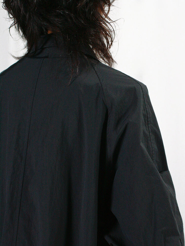 ASTRAET / ナイロン ジップ ステンカラーコート UNISEX / BLACK / 5425-199-0263