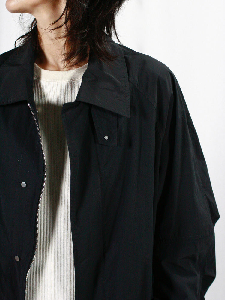 ASTRAET / ナイロン ジップ ステンカラーコート UNISEX / BLACK / 5425-199-0263