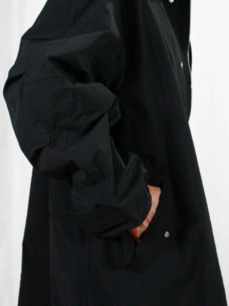 ASTRAET / ナイロン ジップ ステンカラーコート UNISEX / BLACK / 5425-199-0263