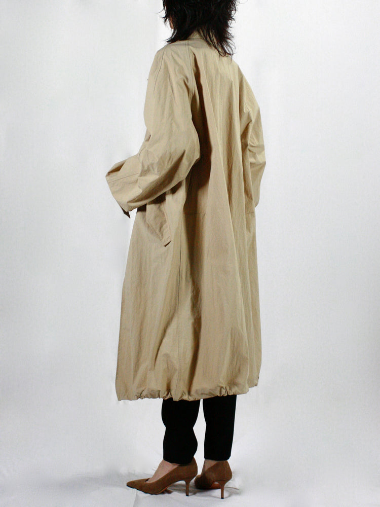 ASTRAET / ナイロン ジップ ステンカラーコート UNISEX / BEIGE / 5425-199-0263