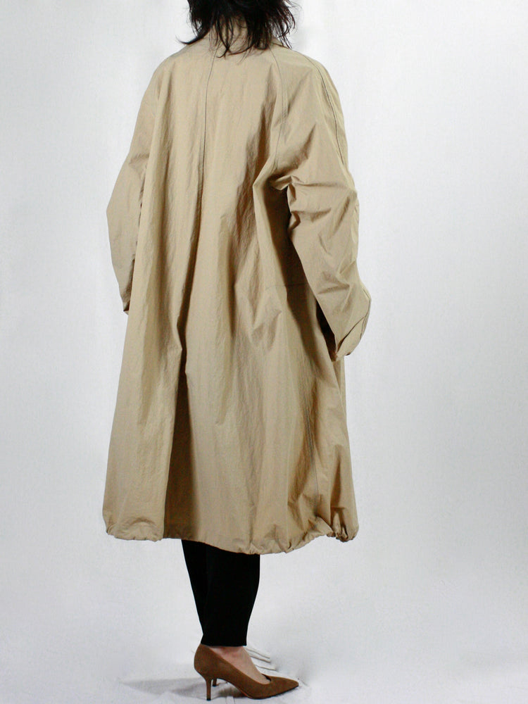 ASTRAET / ナイロン ジップ ステンカラーコート UNISEX / BEIGE / 5425-199-0263