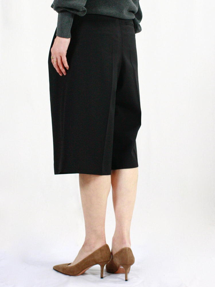 ESLOW / WOOL TORO CULOTTE PANTS / BLACK / A2051FP205